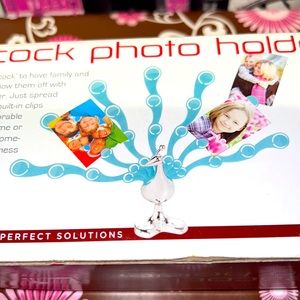 New Perfect Solutions Teal Peacock Photo Holder